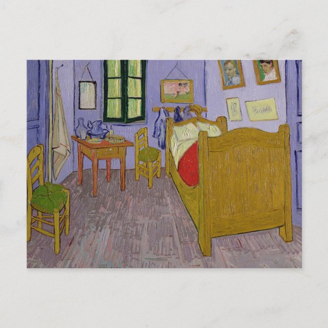 Postal Vincent van Gogh dormitorio del | Van Gogh en (Anverso)