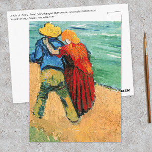 Postal Vincent van Gogh - Dos Amantes