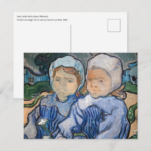 Postal Vincent van Gogh - Dos niñas pequeñas
