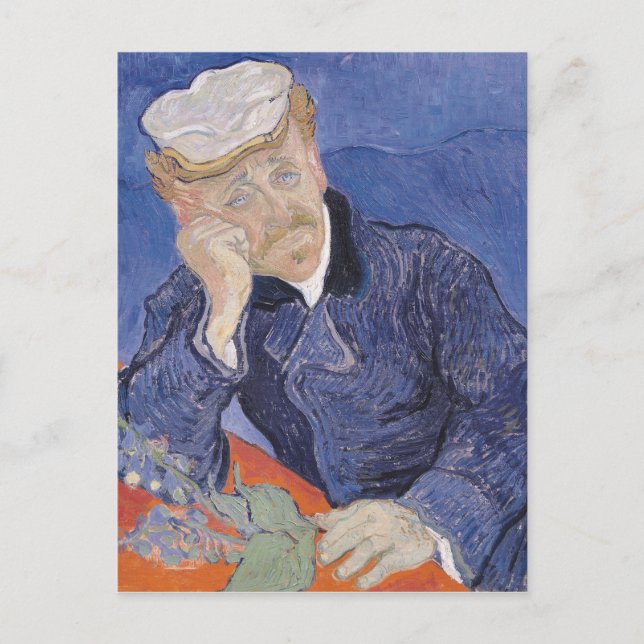 Postal Vincent van Gogh | Dr. Paul Gachet, 1890 (Anverso)