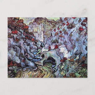 Postal Vincent Van Gogh - El Barranco (Les Peiroulets)