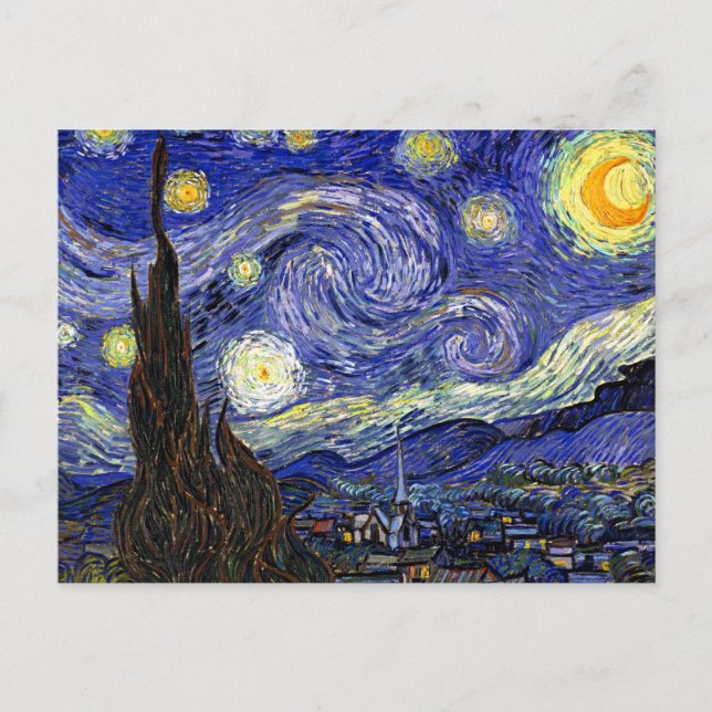 Postal Vincent Van Gogh - El Bella Artes de la Noche Star (Anverso)