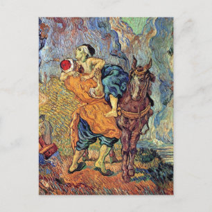 Postal Vincent Van Gogh - El buen samaritano - Arte fino