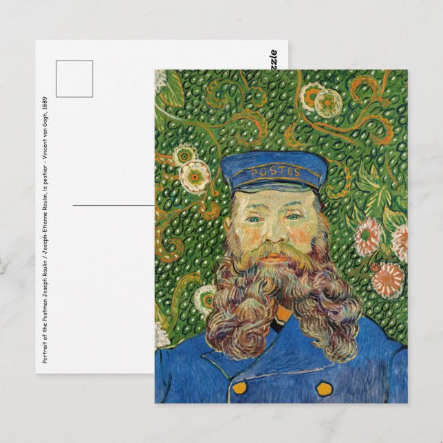 Postal Vincent Van Gogh - El cartero Joseph Roulin (Anverso / Reverso)