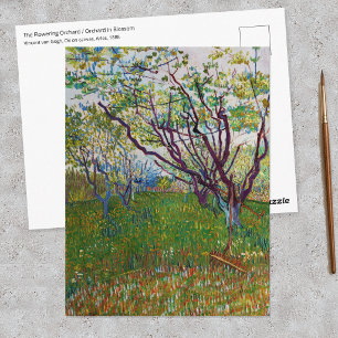 Postal Vincent van Gogh - El huerto en flor