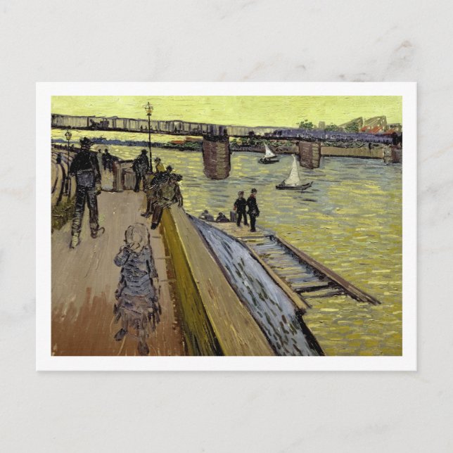 Postal Vincent van Gogh el | Le Pont de Trinquetaille (Anverso)