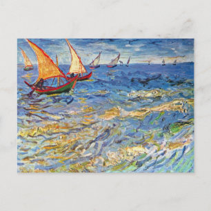 Postal Vincent Van Gogh - El Mar En Saintes Maries