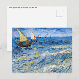 Postal Vincent van Gogh - El paisaje marino de Saintes-Ma