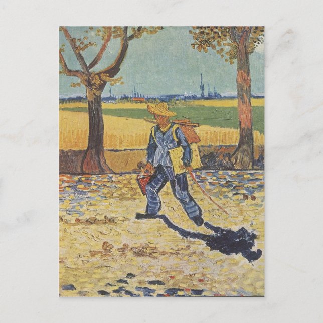 Postal Vincent Van Gogh - El pintor camino al trabajo (Anverso)