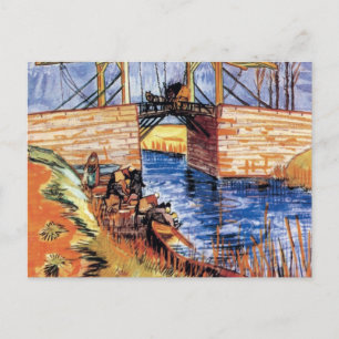 Postal Vincent Van Gogh - El puente de Langlois en Arlés