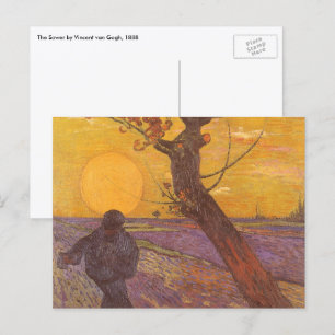 Postal Vincent van Gogh - El sembrador