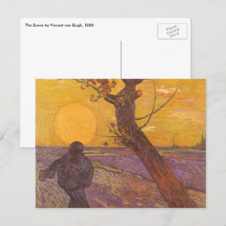 Postal Vincent van Gogh - El sembrador