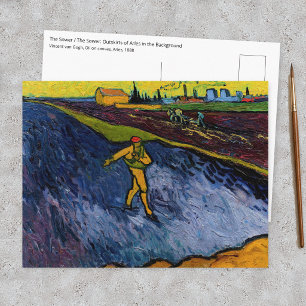 Postal Vincent van Gogh - El sembrador: Afueras de Arlés