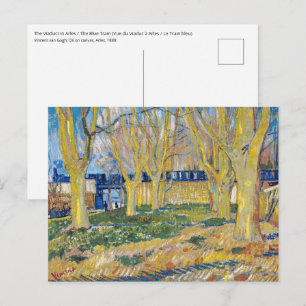 Postal Vincent van Gogh - El tren azul