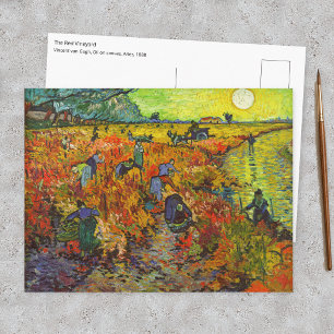 Postal Vincent van Gogh - El viñedo rojo