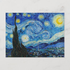 Postal Vincent Van Gogh es la noche estrellada