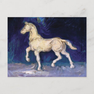 Postal Vincent Van Gogh - Estatuilla de yeso de un caball