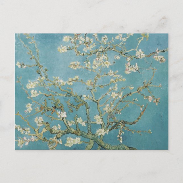 Postal vincent van gogh, flor de almendro (Anverso)