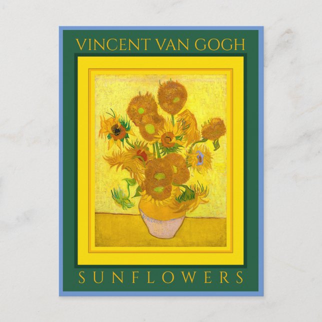 POSTAL VINCENT VAN GOGH ...FLORES (Anverso)