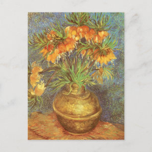 Postal Vincent van Gogh - Fritillarias en un jarrón de co