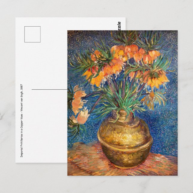 Postal Vincent van Gogh - Fritillaries imperiales (Anverso / Reverso)