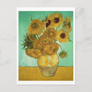 Postal Vincent van Gogh Girasoles, 1888