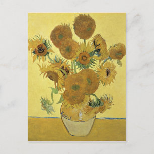 Postal Vincent van Gogh Girasoles, 1888