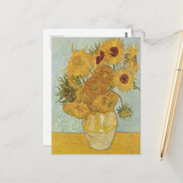 Postal Vincent Van Gogh - Girasoles, 3ra Versión