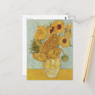 Postal Vincent Van Gogh - Girasoles, 3ra Versión