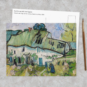 Postal Vincent van Gogh - Granja con Dos Figuras