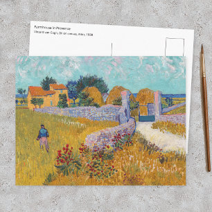 Postal Vincent van Gogh - Granja en Provenza