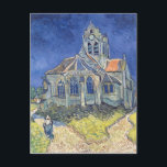 Postal Vincent van Gogh | Iglesia de Auvers-sur-Oise<br><div class="desc">Iglesia de Auvers-sur-Oise,  1890 | por Vincent van Gogh | Ubicación del arte: Musee d'Orsay,  París,  Francia | Artista neerlandés | Número de colección de imágenes: XIR33823</div>