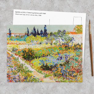 Postal Vincent van Gogh - Jardín en Arlés