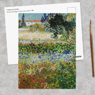 Postal Vincent van Gogh - Jardín Florido