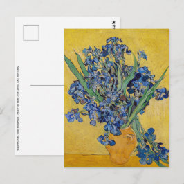 Postal Vincent van Gogh - Jarrón con Lirios
