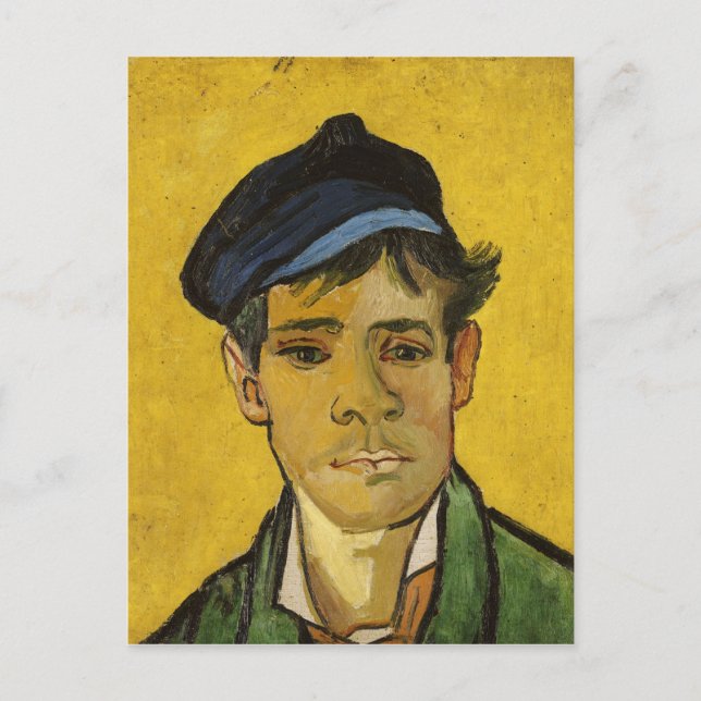 Postal Vincent van Gogh | Joven con Gorra, 1888 (Anverso)