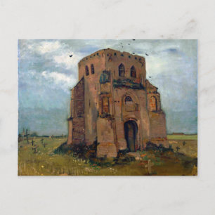 Postal Vincent van Gogh La antigua torre de la iglesia en