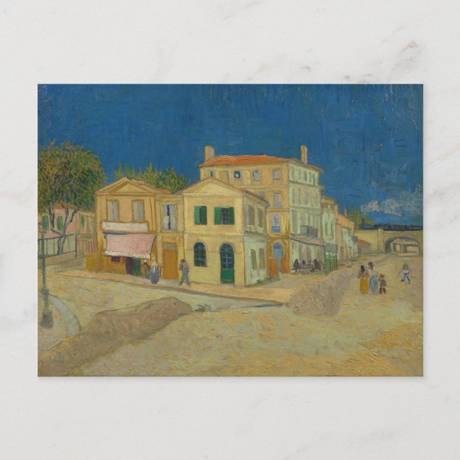 Postal VINCENT VAN GOGH - La casa amarilla de 1888 (Anverso)