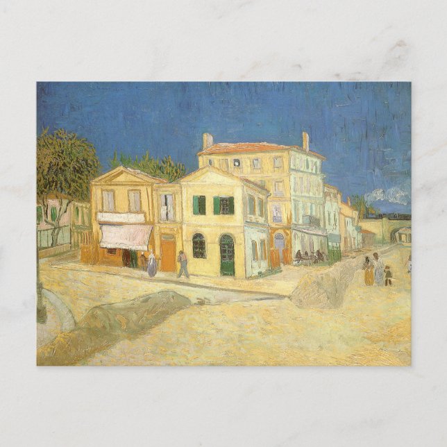 Postal Vincent van Gogh - La Casa Amarilla (La calle) (Anverso)