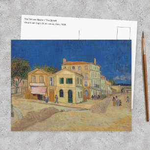 Postal Vincent van Gogh - La Casa Amarilla / La Calle