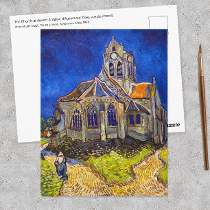Postal Vincent van Gogh - La Iglesia en Auvers