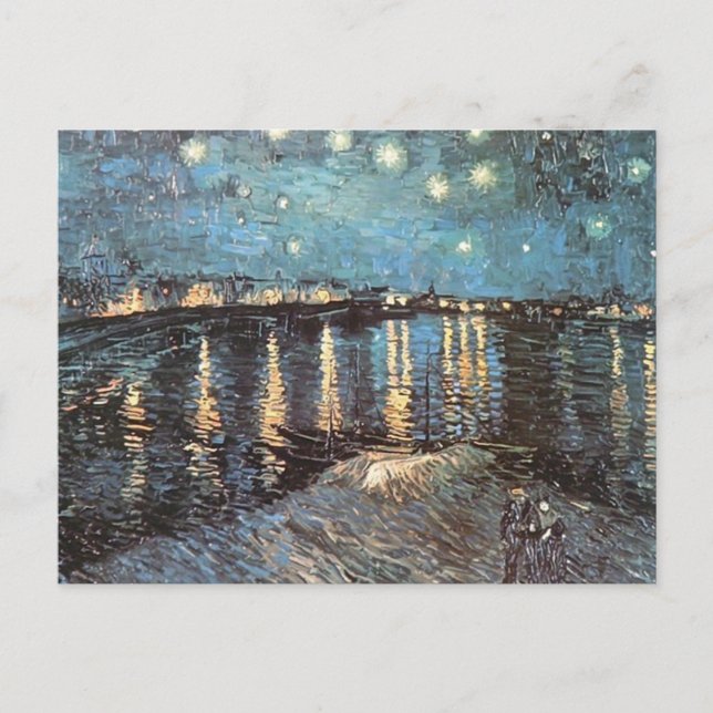 Postal Vincent Van Gogh - La luz de las estrellas sobre e (Anverso)