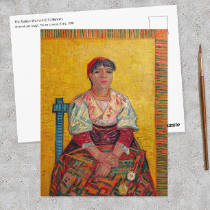 Postal Vincent Van Gogh - La Mujer Italiana
