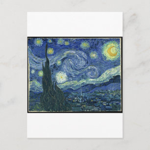 Postal Vincent Van Gogh - La Noche Starry (1889)
