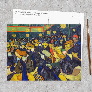 Postal Vincent van Gogh - La sala de baile en Arlés