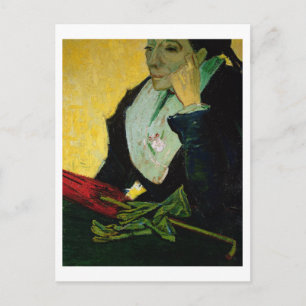 Postal Vincent van Gogh L'Arlesienne, detalle, 1888