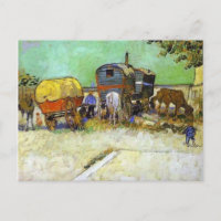 vincent van gogh - las caravanas - campo gitano ce