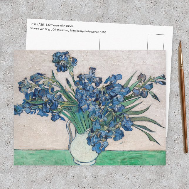 Postal Vincent van Gogh - Lirios (Subido por el creador)