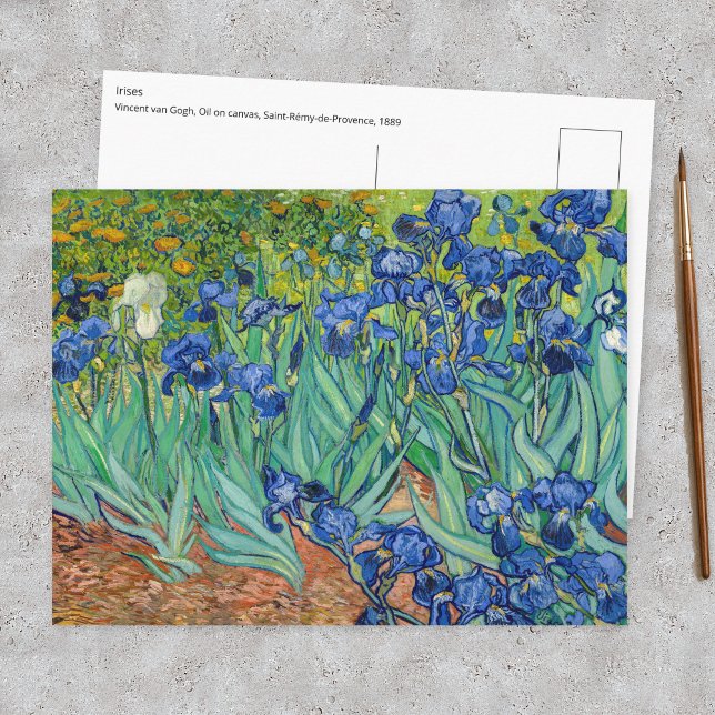 Postal Vincent Van Gogh - Lirios (Subido por el creador)