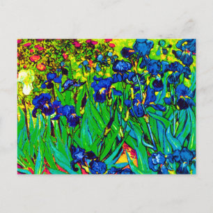 Postal Vincent Van Gogh - Lirios - Amante de las Flores A
